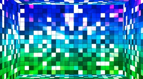 Broadcast Twinkling Hi-Tech Squares Room, Multi Color, Abstract, Loopable, 4K Stock Footage 67817759