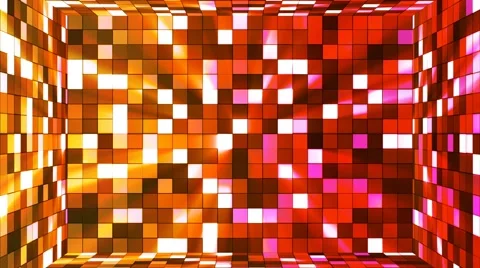 Broadcast Twinkling Hi-Tech Squares Room, Multi Color, Abstract, Loopable, 4K Stock Footage 67818575
