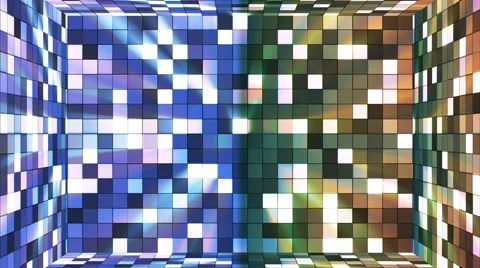 Broadcast Twinkling Hi-Tech Squares Room, Multi Color, Abstract, Loopable, 4K Stock Footage 67818644