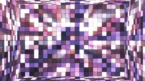 Broadcast Twinkling Hi-Tech Squares Room, Purple, Abstract, Loopable, 4K Stock Footage 67818892