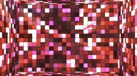 Broadcast Twinkling Hi-Tech Squares Room, Multi Color, Abstract, Loopable, 4K Stock Footage 67824449