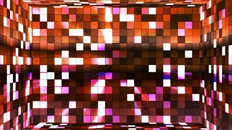 Broadcast Twinkling Hi-Tech Squares Room, Multi Color, Abstract, Loopable, 4K Stock Footage 67824497