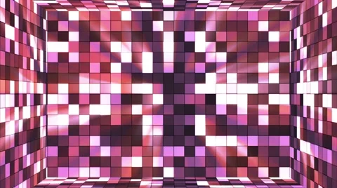 Broadcast Twinkling Hi-Tech Squares Room, Pink, Abstract, Loopable, 4K Stock Footage 67824539