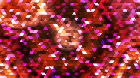 Broadcast Twinkling Polygon Hi-Tech Triangles, Multi Color, Abstract, Loop, HD Video stock 53844107