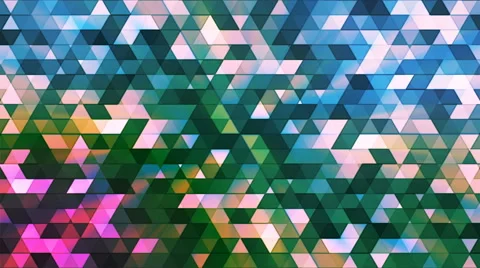 Broadcast Twinkling Polygon Hi-Tech Triangles, Multi Color, Abstract, Loop, 4K Stock Footage 67823540