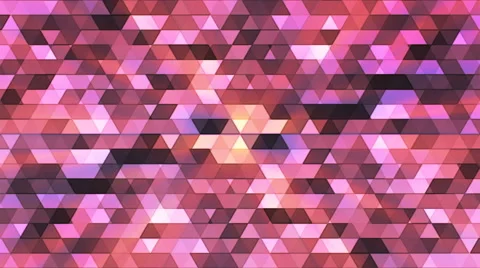 Broadcast Twinkling Polygon Hi-Tech Triangles, Pink, Abstract, Loopable, 4K Stock Footage 67823731
