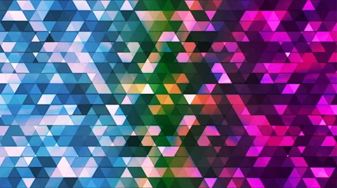Broadcast Twinkling Polygon Hi-Tech Triangles, Multi Color, Abstract, Loop, 4K Stock Footage 67827548
