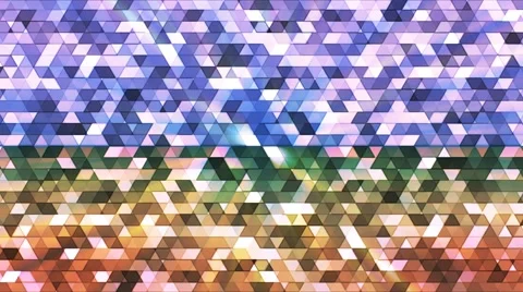 Broadcast Twinkling Polygon Hi-Tech Triangles, Multi Color, Abstract, Loop, 4K Stock Footage 68421610