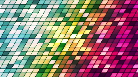 Broadcast Twinkling Slant Hi-Tech Cubes, Multi Color, Abstract, Loopable, HD Stock Footage 49277035