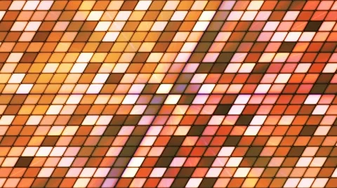 Broadcast Twinkling Slant Hi-Tech Cubes, Orange, Abstract, Loopable, 4K Stock Footage