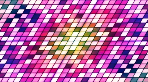 Broadcast Twinkling Slant Hi-Tech Cubes, Multi Color, Abstract, Loopable, 4K Stock Footage