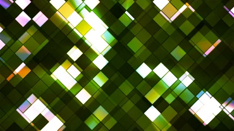 Broadcast Twinkling Squared Diamonds, Green, Abstract, Loopable, 4K Stock Footage 66205046