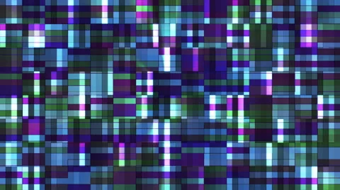 Broadcast Twinkling Squared Hi-Tech Blocks, Multi Color, Abstract, Loopable, HD Stock Footage 55646745