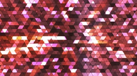 Broadcast Twinkling Squared Hi-Tech Triangles, Multi Color, Abstract, Loop, 4K Stock Footage