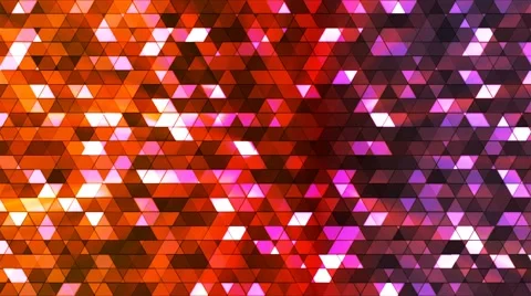 Broadcast Twinkling Squared Hi-Tech Triangles, Multi Color, Abstract, Loop, 4K Stock Footage 67827033