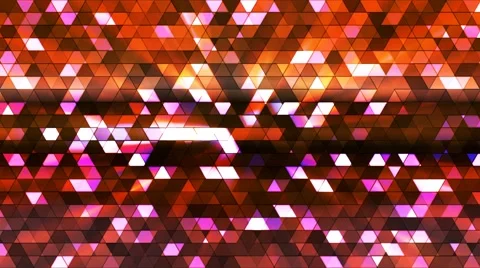 Broadcast Twinkling Squared Hi-Tech Triangles, Multi Color, Abstract, Loop, 4K Stock Footage 67827212