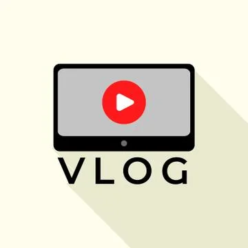 My Vlog Logo. Flat Image & Photo (Free Trial) | Bigstock