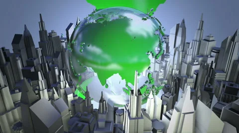 Broadcast world loop animation Stock Footage 40390579