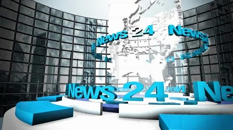 Broadcast world loop animation Stock Footage 40549275