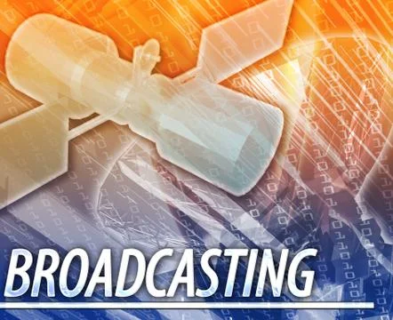 Broadcasting Abstract concept digital illustration Stock Illustration