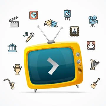 Broadcasting Concept. Vector Stock Illustration