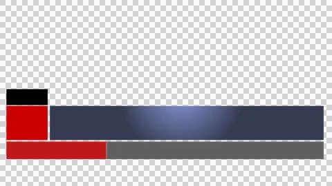 Broadcasting element lower third in PNG. Stock Illustration