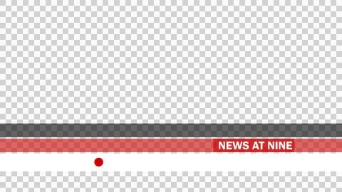 Broadcasting element lower third in PNG. Stock Illustration