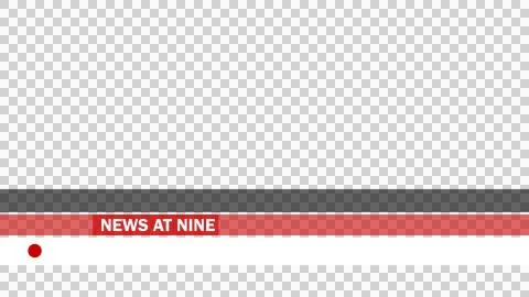 Broadcasting element lower third in PNG. Stock Illustration