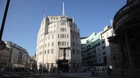 Broadcasting House, home of the  British Broadcasting Corporation, BBC, London 1 Video stock 47199902
