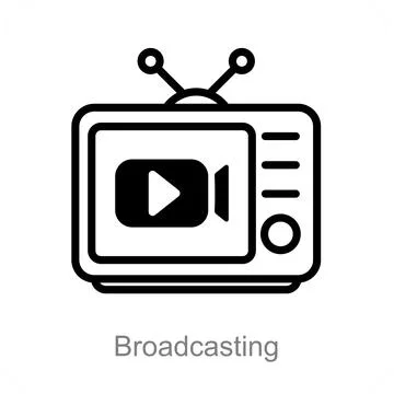 Broadcasting Stock Illustration