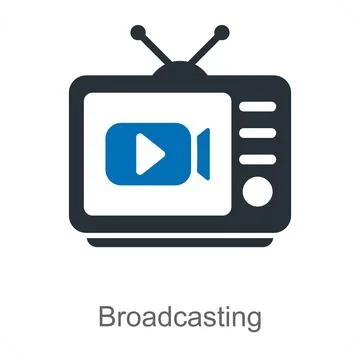Broadcasting Stock Illustration