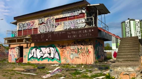 Broadcasting room of the stadium Video stock 240771199