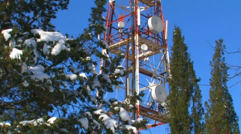 Broadcasting tower. Stock Footage 27102470