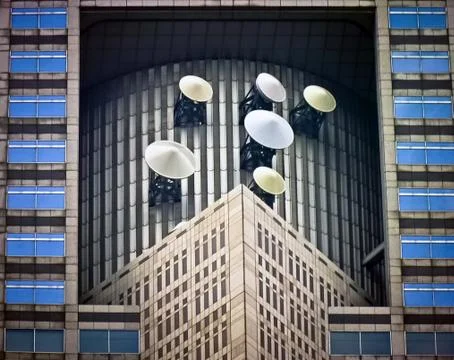 Broadcasting world information Stock Photos