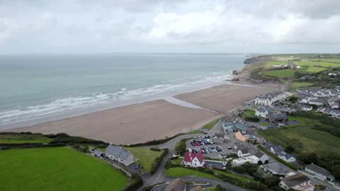 Broadhaven in Wales Stock Footage 304983662
