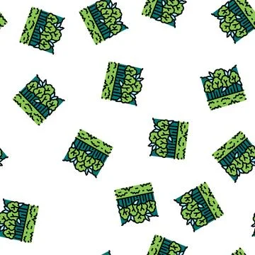 Broadleaf forests vector seamless pattern イラスト素材