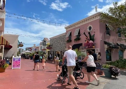 Broadway at the Beach Stock Photos