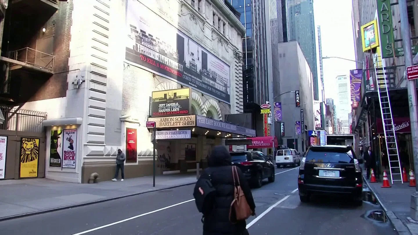 Broadway Braces For Worst As Travel Ban, Coronavirus Threatens Theater Stock Footage
