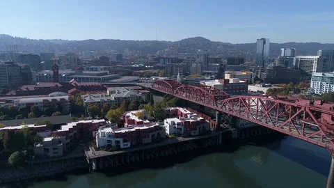 Broadway Bridge Stock Footage 123091096