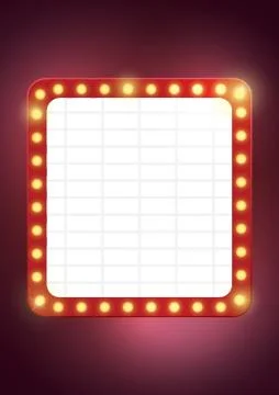 Broadway Lights Design Stock Illustration