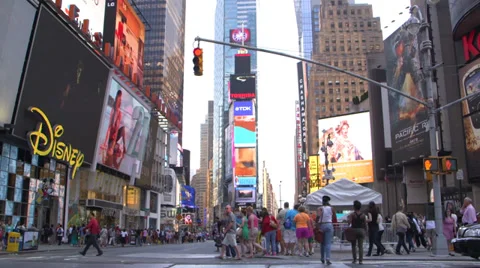 Broadway in NY Stock Footage 32241174