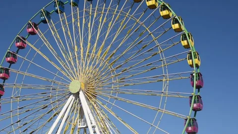 Broadway Observation Wheel Close Shot Stock Footage 316070093
