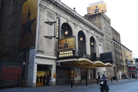  Broadway Shows remain empty after Governor Andrew Cuomo declares a state ... Stock Photos