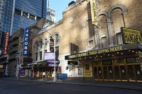  Broadway Shows remain empty after Governor Andrew Cuomo declares a state ... Stock Photos