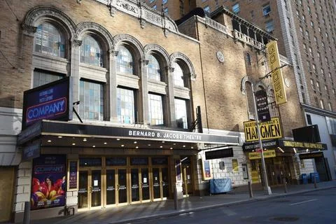  Broadway Shows remain empty after Governor Andrew Cuomo declares a state ... Stock Photos
