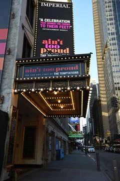  Broadway Shows remain empty after Governor Andrew Cuomo declares a state ... Stock Photos