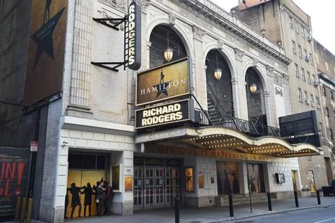  Broadway Shows remain empty after Governor Andrew Cuomo declares a state ... Stock Photos