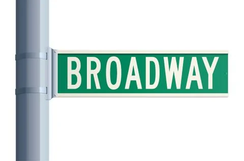 Broadway sign Stock Illustration