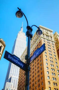 Broadway sign Stock Photos