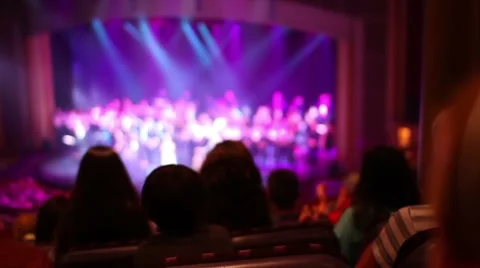 Broadway Stage Show Performance Stock Footage 7905596